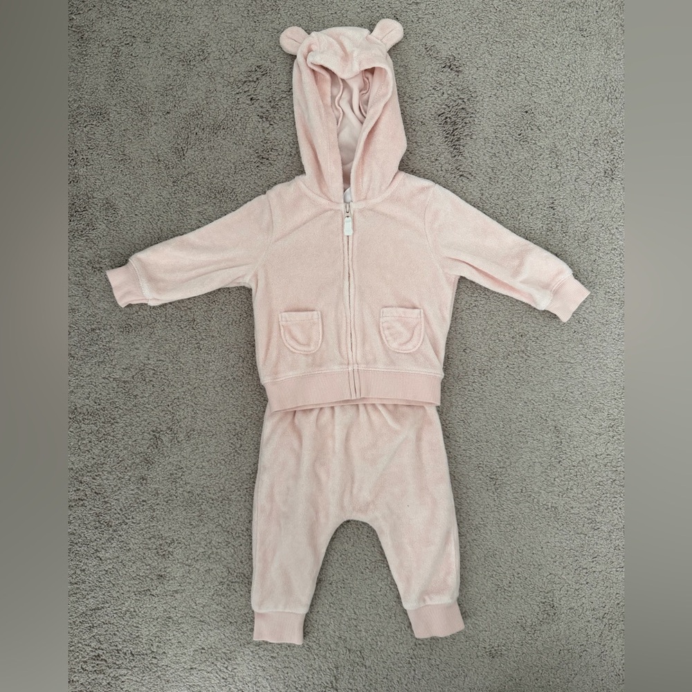 Carter’s Pink Hooded Baby Outfit